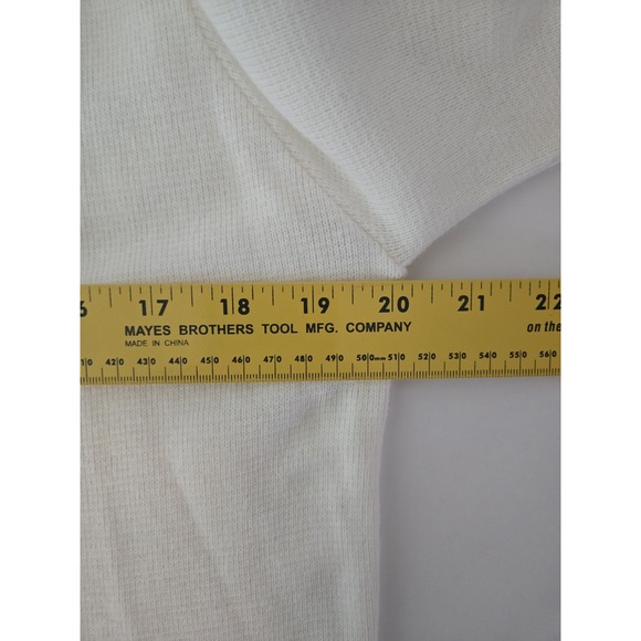 Vtg Preppy Golf Club Cardigan Cream Sweater Pink Trim Bow Embroidery Retro - Picture 8 of 8